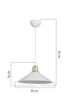 AG LightDesign White Pendant Lamp for Living Room Kitchen Hallway Bedroom 4