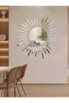 Ata Pleksi Decorative Sun Decor Mirror Plexiglass Silver Mirrored Wall Decor 2