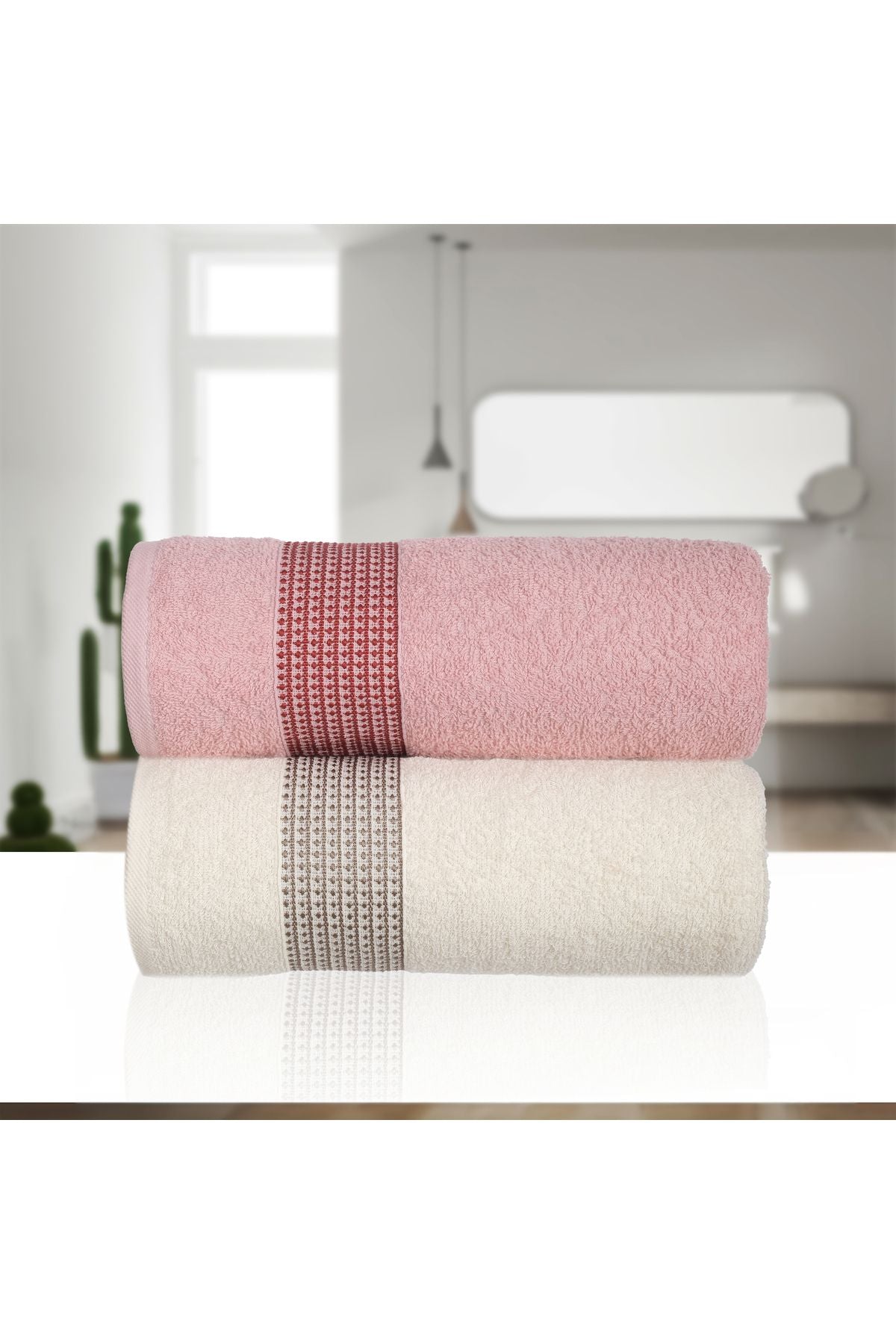 HOME MOD STORE 90x150cm Mega Large Size 100% Cotton 2-Piece Bathroom Towels Ultra Soft Bridal Set 1