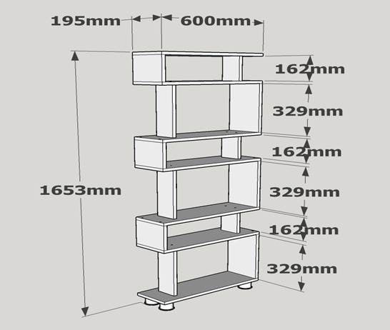 Bookshelf Blok - White, Walnut White
Walnut 745DCD3606 4