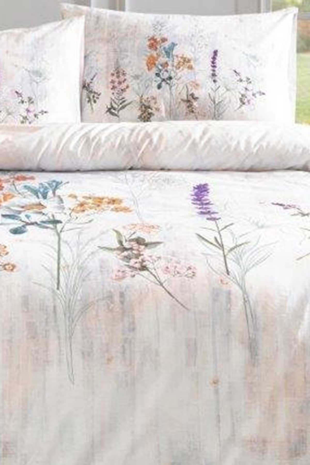 Özdilek Nev Floraison Duvet Cover Set Double Size Salmon 5