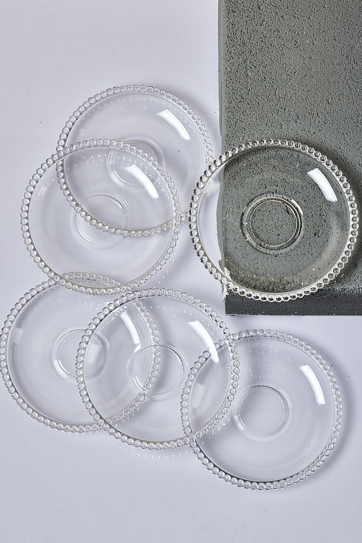 Perotti Girona 6-Piece Glass Tea Plate 5