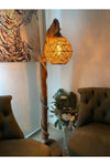 Cosargroup Ege Decorative Corner Lighting Natural Wood Log Floor Lamp 130-140cm 2