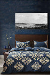 Always Elastic Fitted Double-Sided Double Bed Duvet Cover Set 1