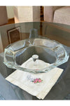 Paşabahçe Busayhome Nude Reflection Series Glass Crystal Pedestal Serving Plate, Presentation Plate, Serving Plate 32x9.6 Cm 3