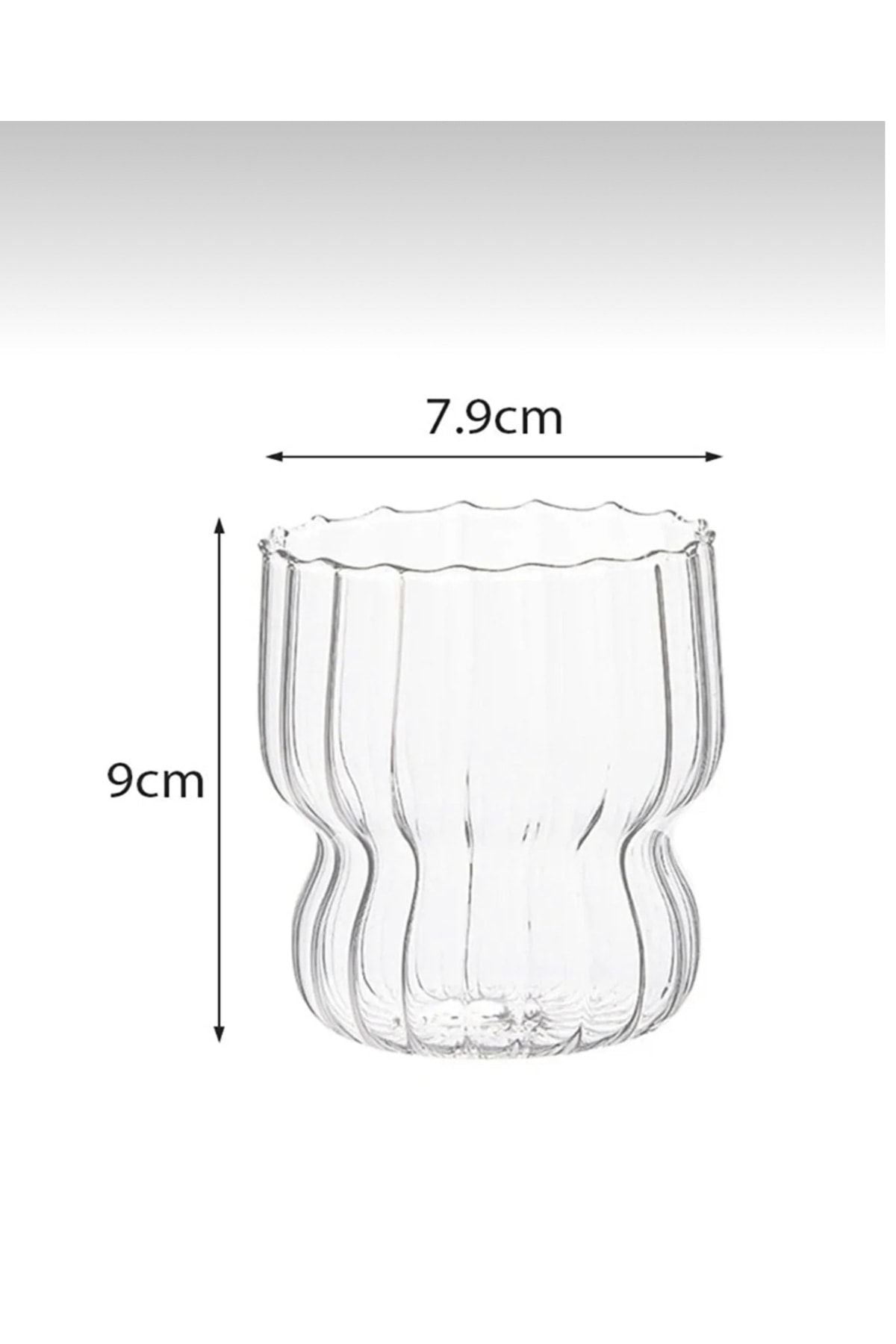 M Mimoza Park Heat Resistant Borosilicate Twisted Glass | Coffee And Serving Cup - 1 Piece 3