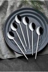 Onon Mokka Modern Look Dessert Spoon Set 6 Pieces 18/0 3