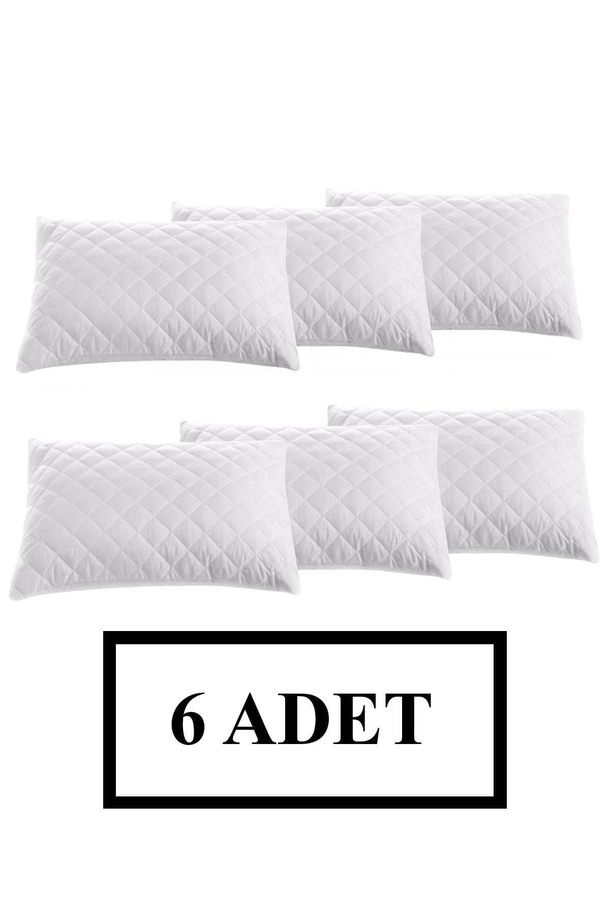 NUTEX 6 Pcs Quilted Zippered Pillow Protector 50x70 cm 1