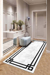 West Home Washable Non-Slip Stain-Resistant Modern Runner Kitchen Rug 1