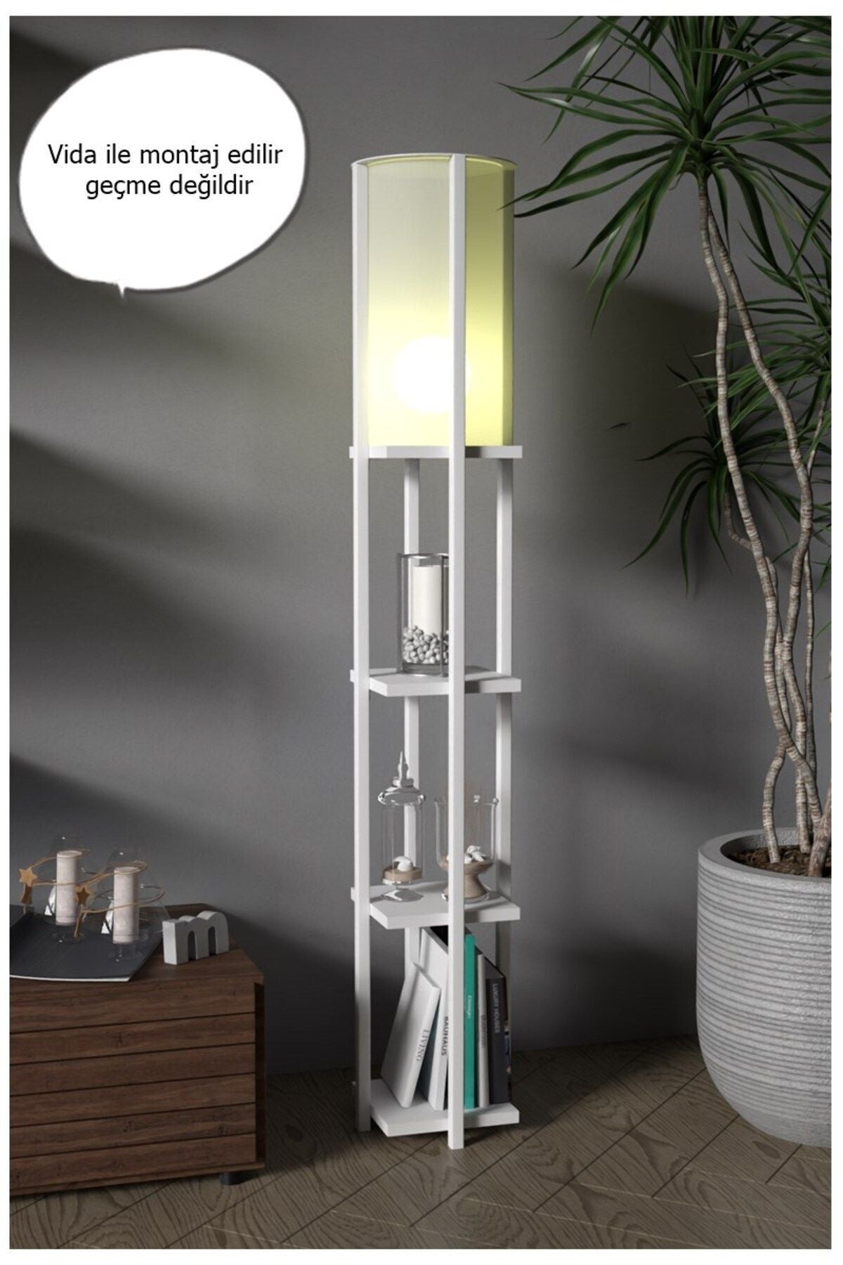 RETOHOME Retodesign Star White Shelf Floor Lamp 4002 1