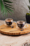 Perotti 2-Piece Double Wall Double Espresso and Turkish Coffee Cup 160 ml 1