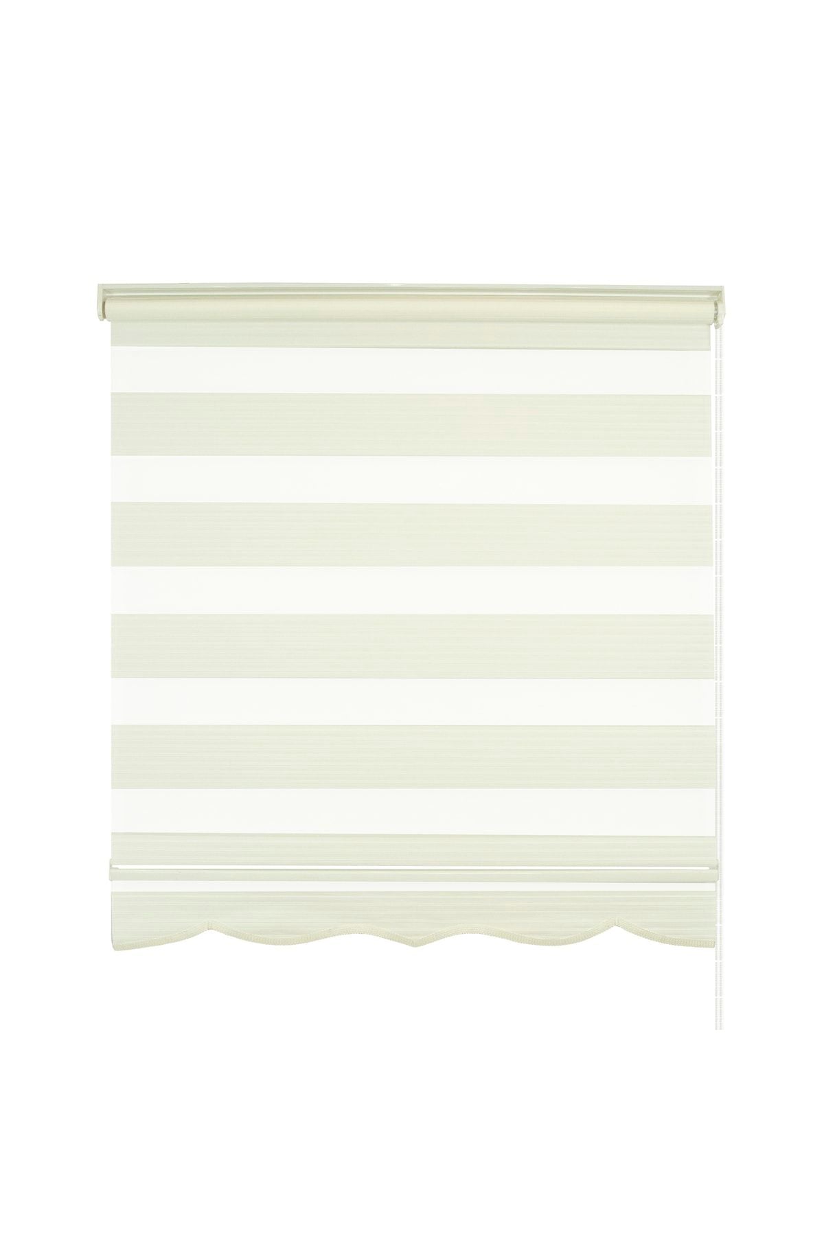 KC Grup Tekstil Brillant 1st Quality White Pleated Zebra Curtain 2