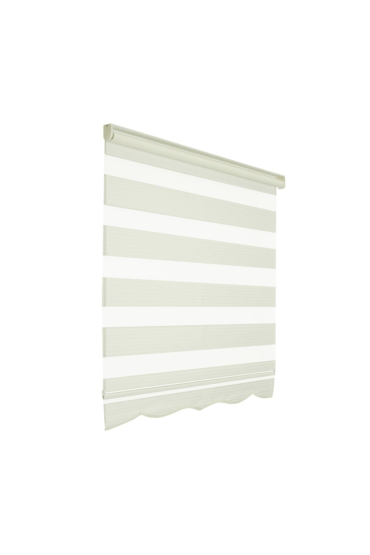 KC Grup Tekstil Brillant 1st Quality White Pleated Zebra Curtain 4