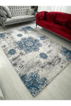 MEKA TEKSTIL Blue Sultan Model Silk Velvet Elastic Carpet Cover 1