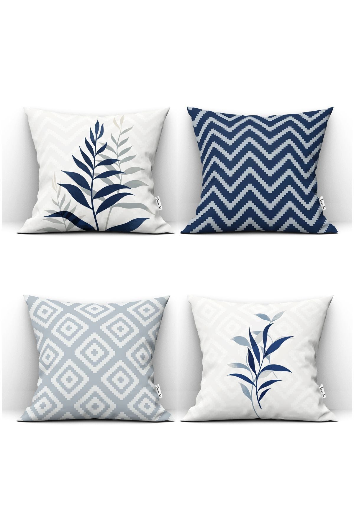 CANILA Digital Printed Pillow Cover. Soft Pillow Double-Sided Hidden Zipper Pillow Cover. Set of 4 1