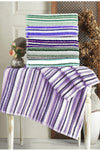 Mariva Home Retro Stripe 4 Piece Towel Set 100% Cotton 2