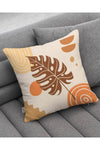 Hayal Dekoratif Bohemian Cream Colored Leaf Patterned 4-Piece Digital Printed Cushion Covers 4