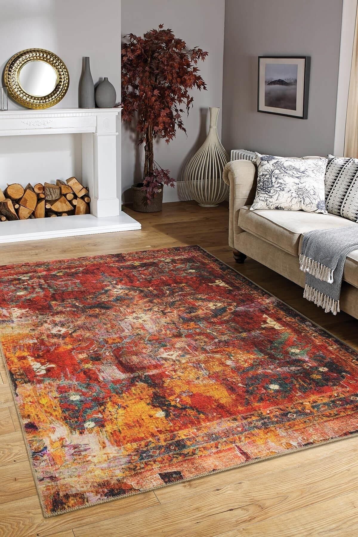 ARTLOOP Modern Salon Rug, Woven Base Decorative Chenille Multi Rug Fusion Al 140 1