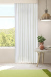 DEVRIM OLIVYA TEKSTIL Luxury 1st Class Special Design Satin Curtain Sunshade White All Sizes Available 1