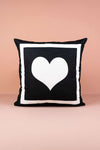 Cango Home Cushion Cover With Heart Letters - 43x43 Cm 1