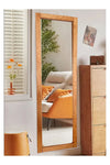 MIRRORSS Tobacco Color Wooden Frame Wall Hall Full-Length Mirror (121x37) 2