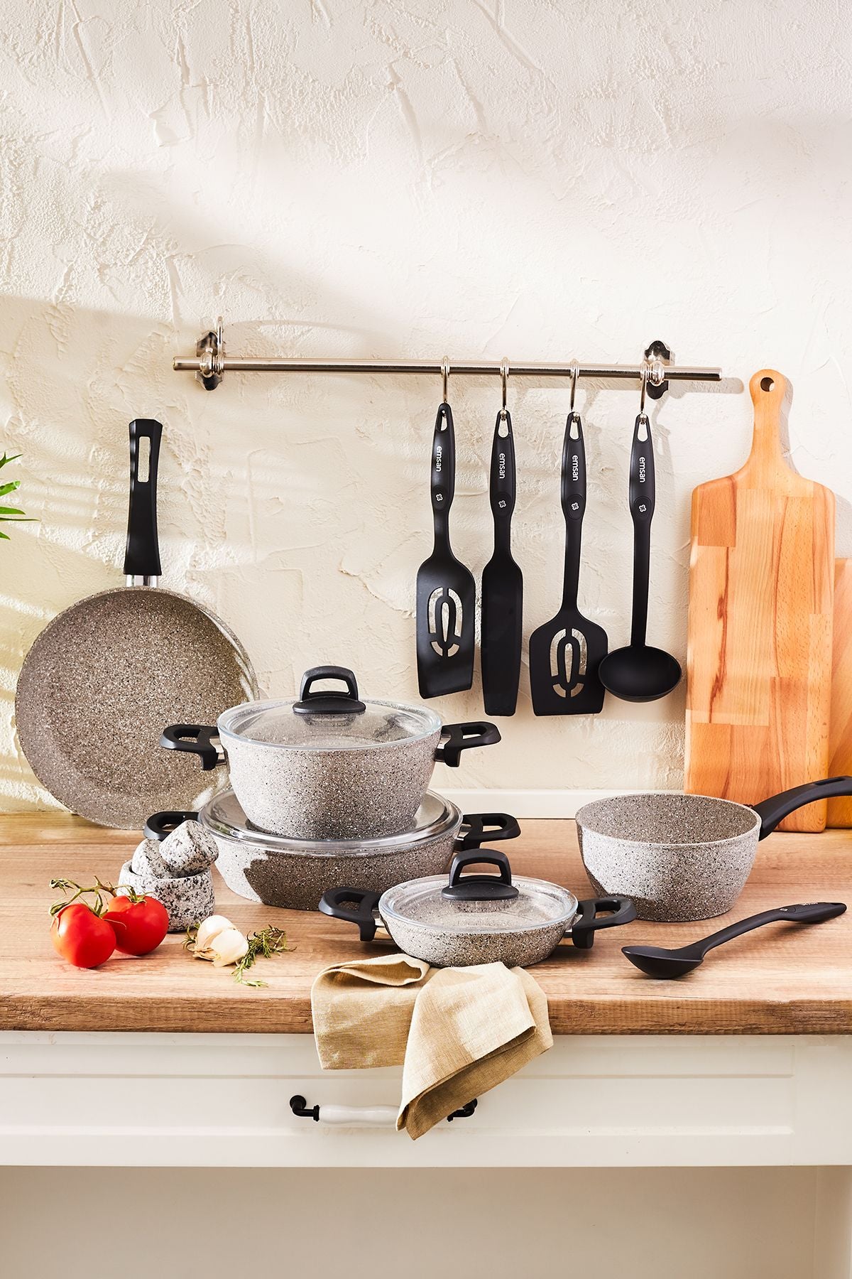 Emsan New Harmony 13 Piece Cookware Set Gray 1