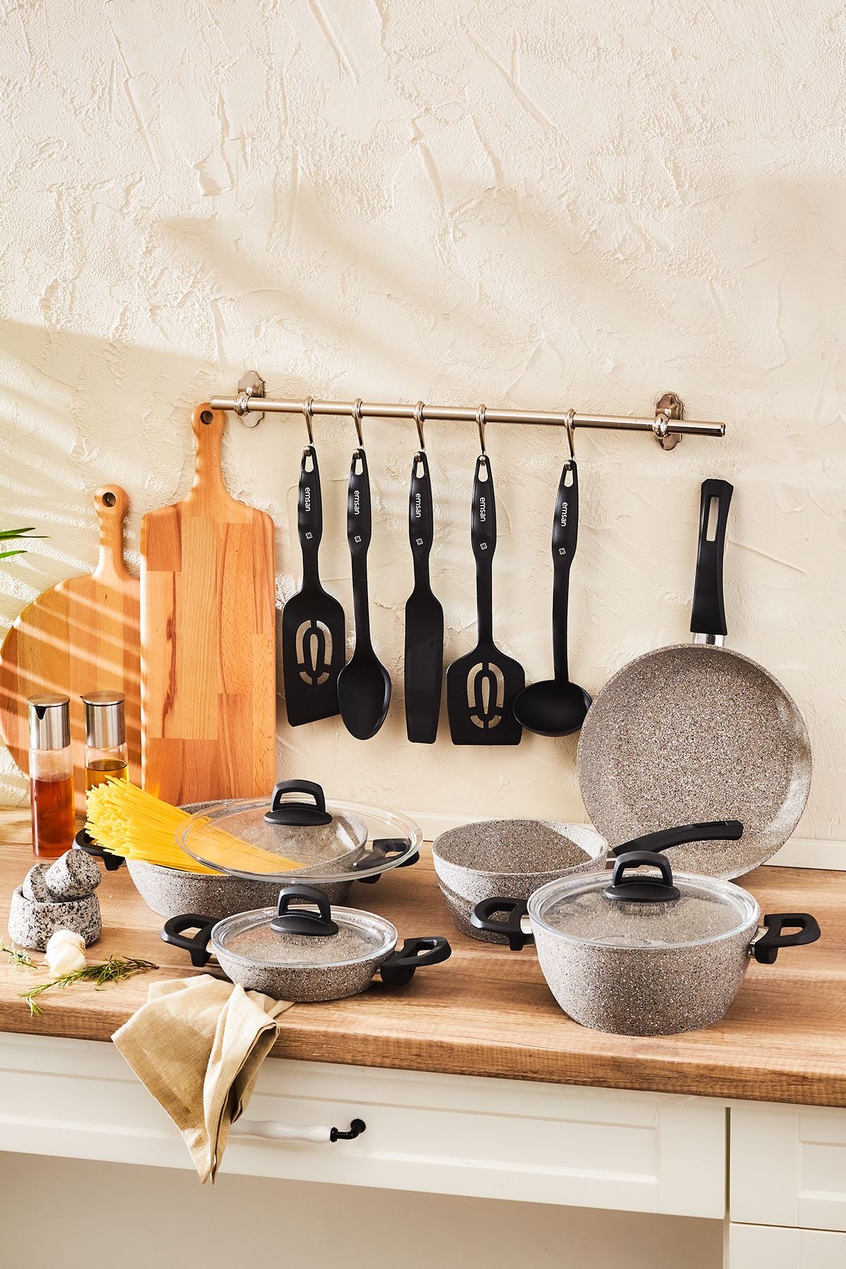 Emsan New Harmony 13 Piece Cookware Set Gray 2