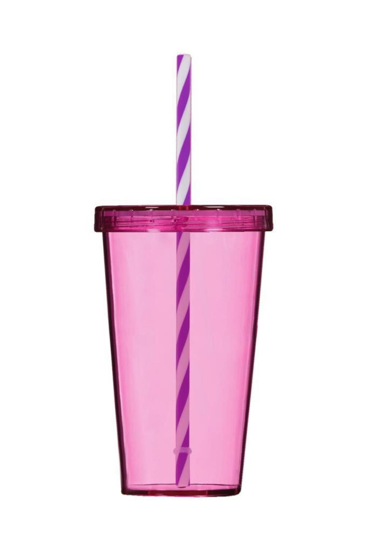 Herevin 660 Cc Straw Cup Pink Color 1