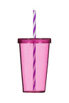 Herevin 660 Cc Straw Cup Pink Color 1