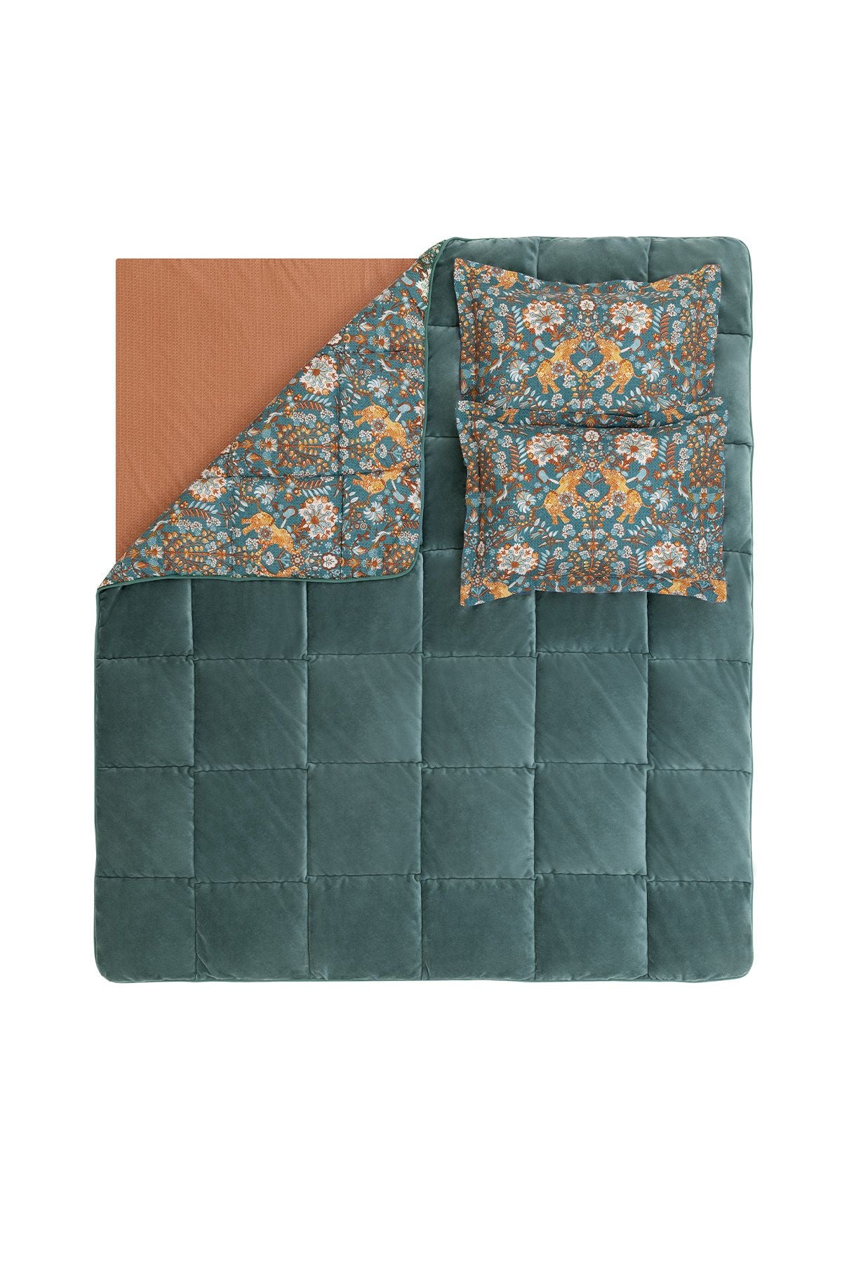 Yataş Madie Double Triola Sleep Set - Emerald Green 5