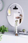 ZTM Konsept Wall Mirror 70x52 Cm Oval White Hallway Corridor Living Room Kitchen Bathroom WC Makeup 2