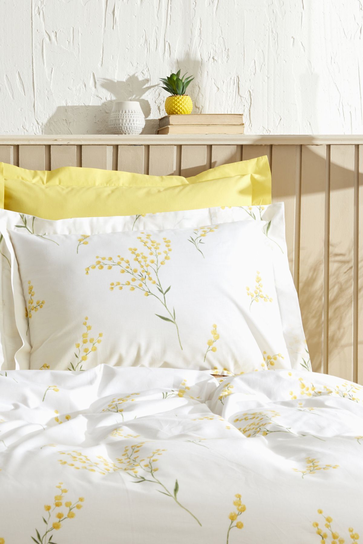 Karaca Home Loretta Yellow 100% Cotton Double Bed Duvet Set 4