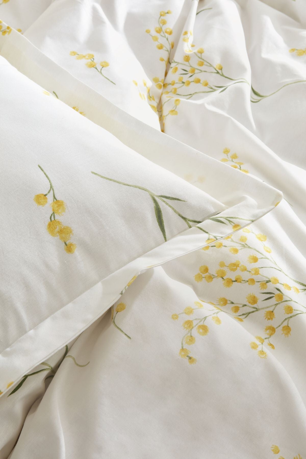 Karaca Home Loretta Yellow 100% Cotton Double Bed Duvet Set 8