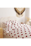 Pusula Home Double Bed Heart Pattern Duvet Cover Set 2