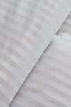 Karaca Home Josef Grey Striped Satin Double Duvet Cover Set 7