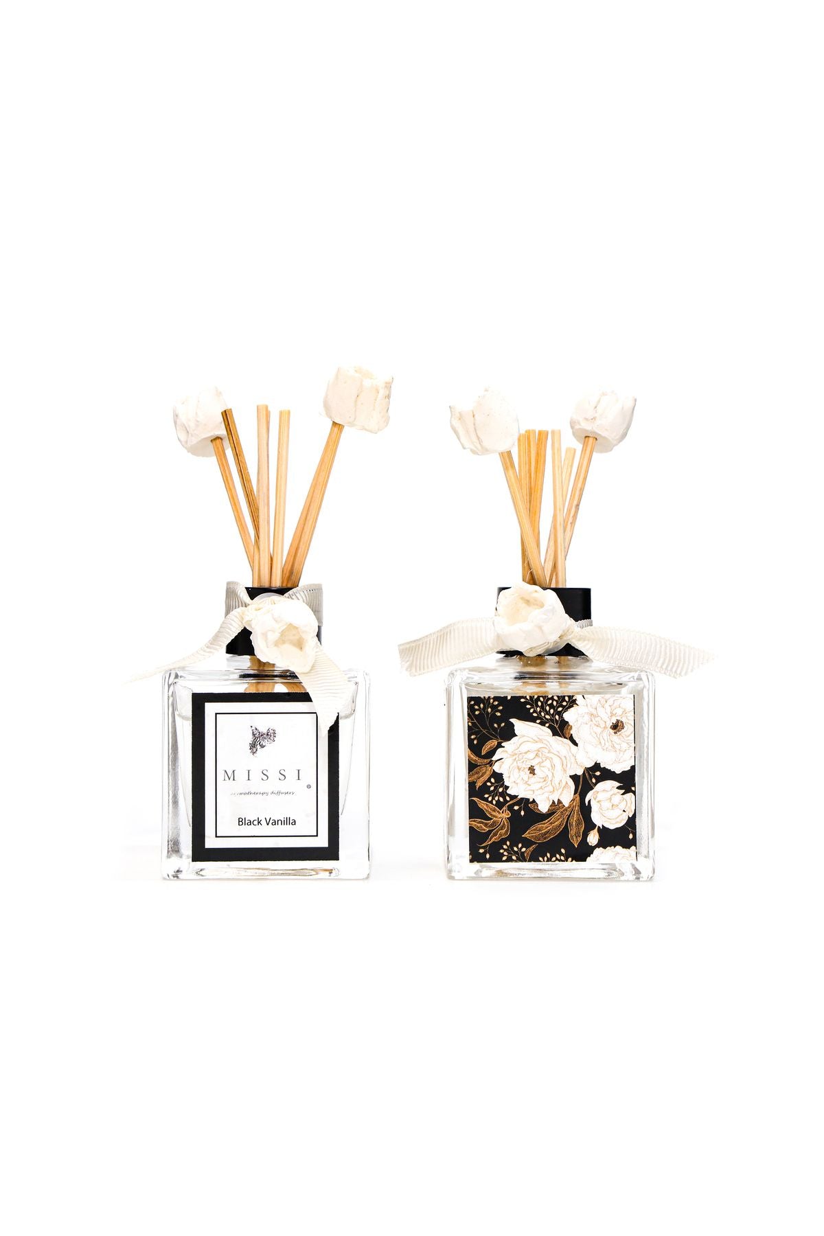 Missi 2-Piece 50 Cc Black Vanilla Room Fragrance Set 1