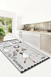 MNC Patterned Digital Print Washable Non-Slip Thin Carpet for Living Room, Kitchen, and Kids 1