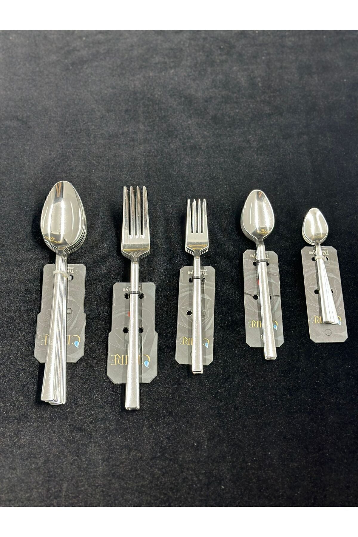 KAVEH 30 Piece Spoon Fork Set Steel 2