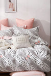 İQON Fitted Bed Sheet Duvet Cover Set Double Bow 2