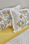 Karaca Home Indra 100% Cotton Double Duvet Set Yellow PP 6