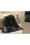 English Home Rose Belle Embroidered Hand Towel 30x40 Cm Anthracite 1