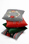 Pilloveland Double-Sided Printed Checkered Christmas Patterned 4-Piece Suede Pillow Cover Christmas and New Year 2