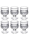 Comprox Crystal Cut Glass 6-Piece Coffee Water / Liqueur Glass Set 3