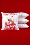 Cango Home Red Christmas Reindeer Patterned Digital Printed 4-Piece Cushion Cover Set 4kmbs323 2