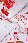 Cango Home Red Christmas Reindeer Patterned Digital Printed 4-Piece Cushion Cover Set 4kmbs323 4