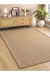 SARAZ HALI Sisal Jut Woven Single Color Washable Dust-Free Rug Coffee 1