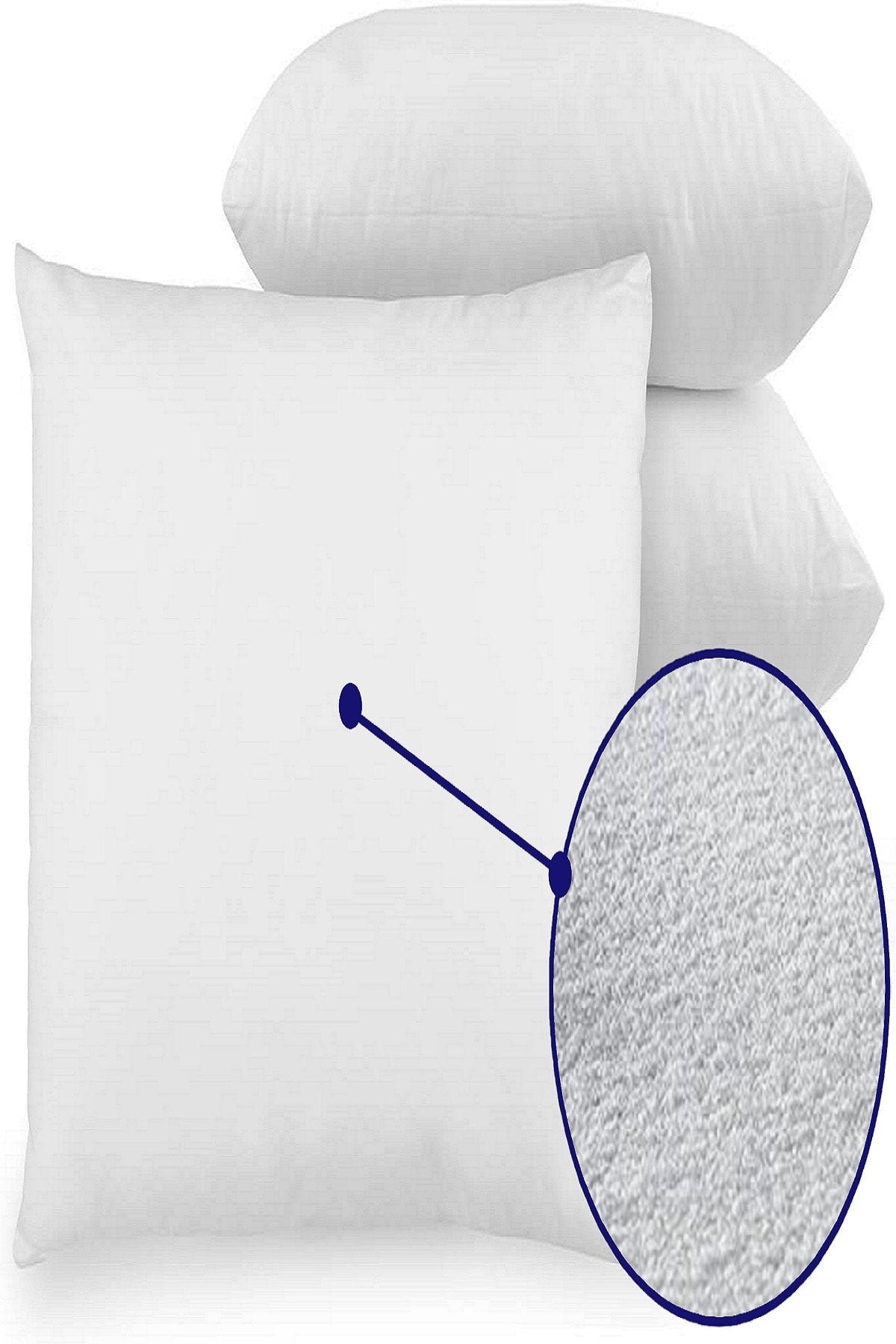 Erko Dört Mevsim Waterproof Cotton Pillow Protector 2-Pack 2