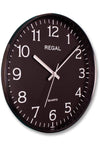 Regal Clock 0250 Bb Slim Black Frame Black Dial Wall Clock 2