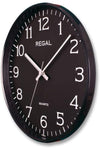 Regal Clock 0250 Bb Slim Black Frame Black Dial Wall Clock 3