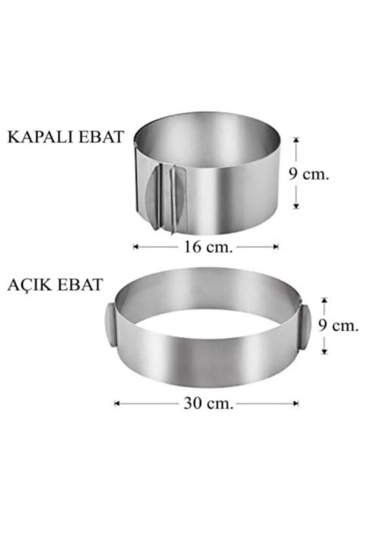 Mirilliahome Adjustable Cake Mould Set 3